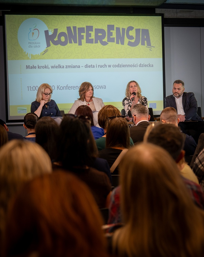 Dyskusja panelowa podczas konferencji Programu dla szkół — „Bez zdrowego jedzenia ani rusz", Warszawa 2026